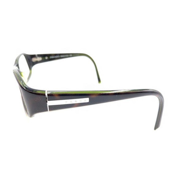 Prada VPR 11E 5AY-1O1 Tortoise Brown Green Eyeglasses Frames 53-17 130 Italy - Picture 7 of 12